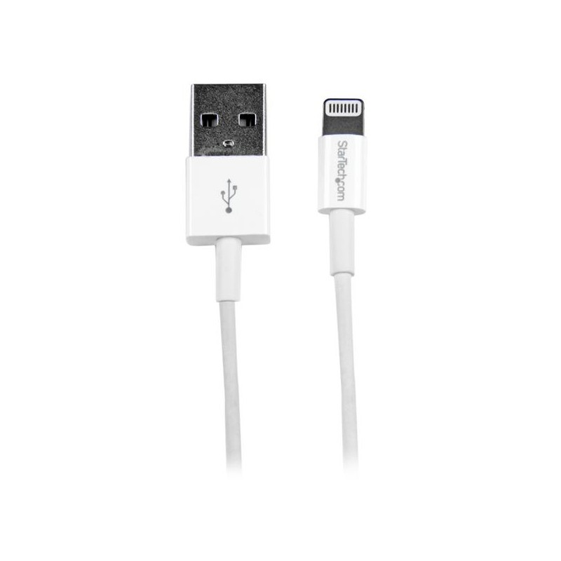 Startech : 1M WHITE APPLE 8-PIN LIGHTNING TO USB cable IPHONE IPOD IPAD