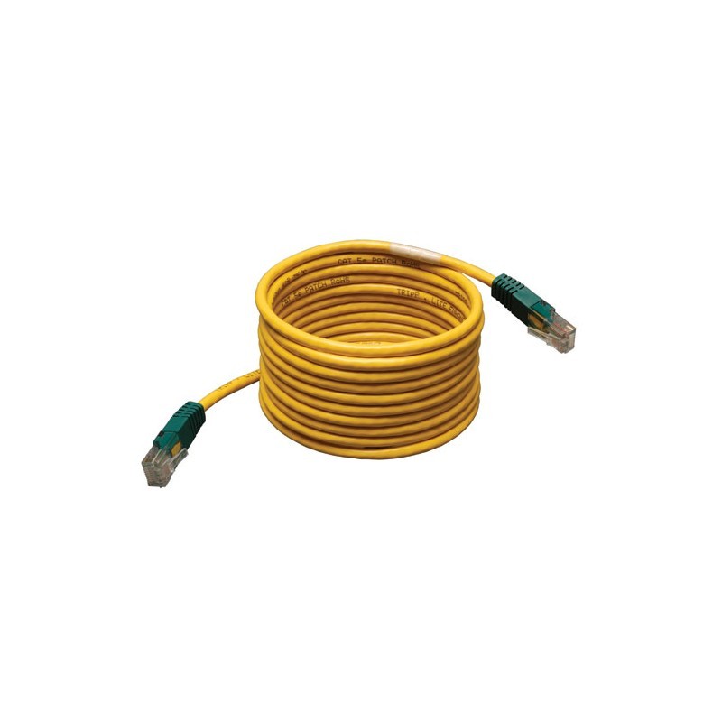 Tripp Lite Cat5e 350mhz Molded Cross Over Patch Cable Rj45 Mm Yellow 25 Ft Tripp Lite 6768