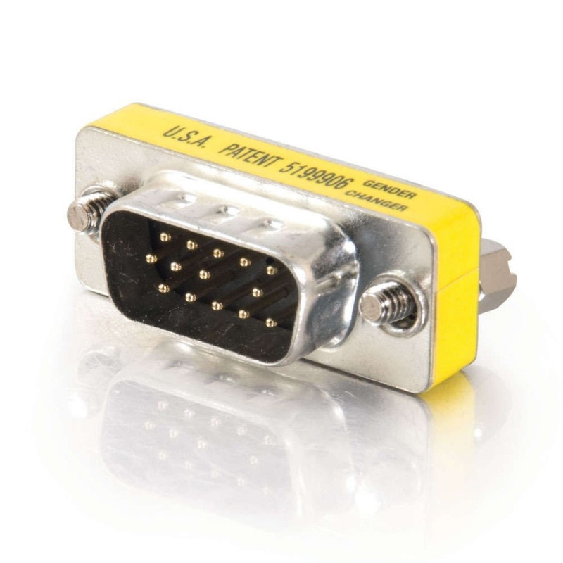 CablesToGo HD15 VGA M/M Mini Gender Changer (Coupler)