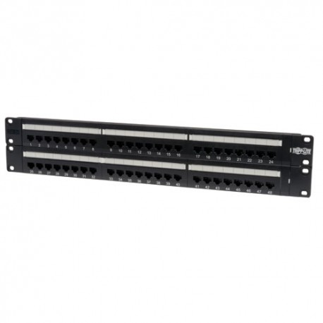 Tripp Lite 48-Port 2U Rack-Mount Cat5e 110 Patch Panel, 568B, RJ45 ...