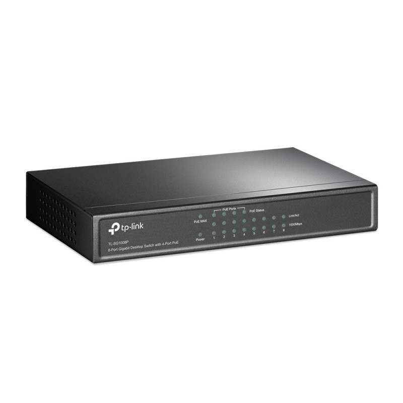 Tp-Link TL-SG1008P 8-Port Gigabit PoE Switch with 4-Port PoE