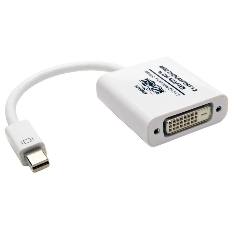 Tripp Lite Keyspan Mini DisplayPort 1.2 to DVI Active Adapter Converter (Mini-DP Male to DVI Female), 15.24 cm (6-in.)