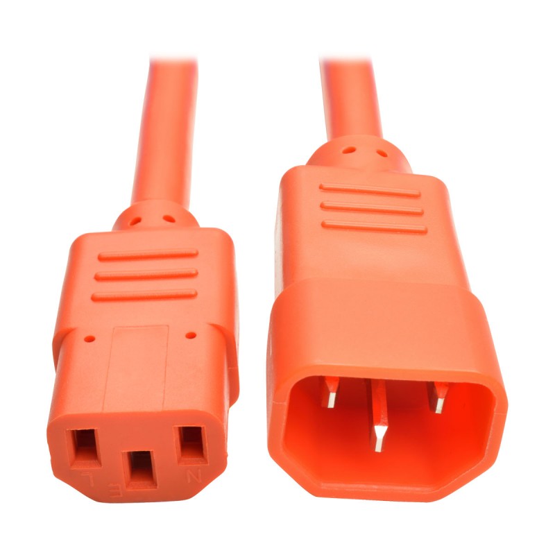 Tripp Lite Heavy Duty Power Extension Cord 15a 14 Awg Iec 320 C14 To