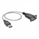 Tripp Lite 45.72 cm USB to Null Modem Serial FTDI Adapter Cable with COM Retention (USB-A to DB9 M/F)