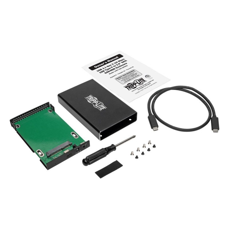 USB 3.1 Gen 2 SATA SSD/HDD to USB-C Enclosure Adapter