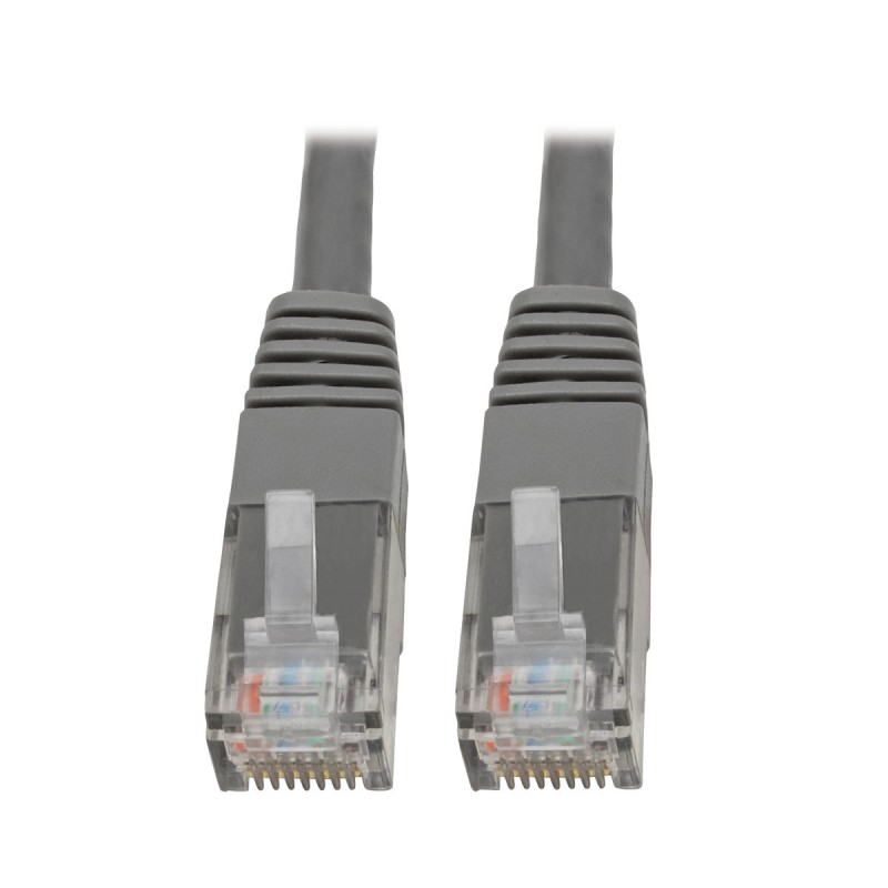 Tripp Lite Premium Cat5/5e/6 Gigabit Molded Patch Cable, 24 AWG, 550 MHz/1 Gbps (RJ45 M/M), Grey, 0.61 m