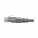 Tripp Lite Premium Cat5/5e/6 Gigabit Molded Patch Cable, 24 AWG, 550 MHz/1 Gbps (RJ45 M/M), Grey, 10.68 m