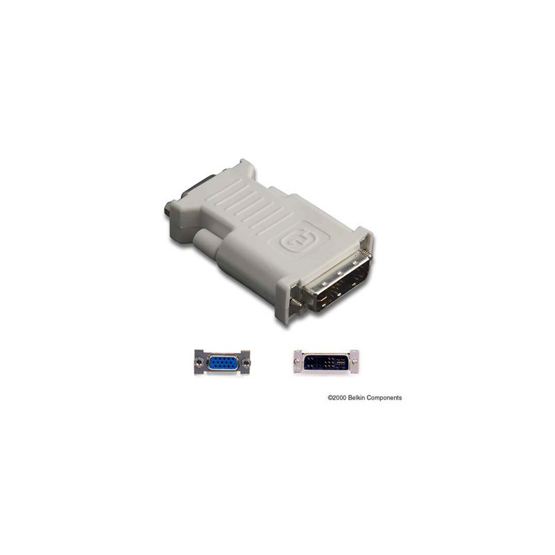 Belkin DVI/VGA, M/F 17 pin analog DVI 15 pin HD D-Sub (HD-15) Grey cable  interface/gender adapter