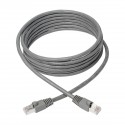 Tripp Lite Cat6a 10G-Certified Snagless Shielded STP Network Patch Cable (RJ45 M/M), PoE, Grey, 3.05 m