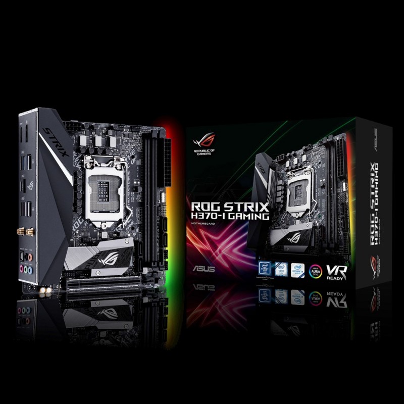 Asus Rog Strix H370 I Gaming Lga 1151 Socket H4 Intel H370 Mini Itx