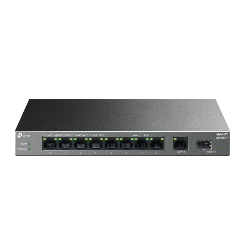 TP-Link 10-Port Gigabit Desktop Switch with 8-Port PoE+