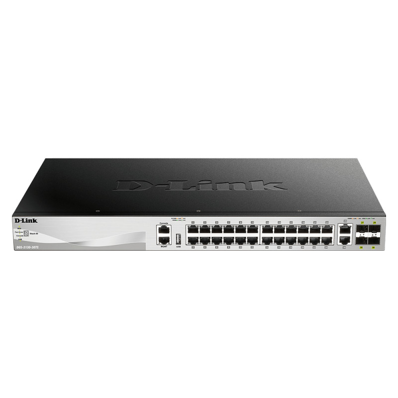 D-Link 30-Port Lite Layer 3 Stackable Managed Gigabit Switch DGS-3130-30TS