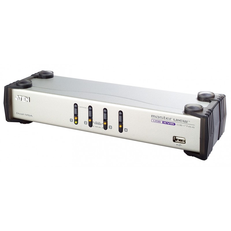 Aten CS1744 4-Port USB Dual-View KVMP&trade; Switch