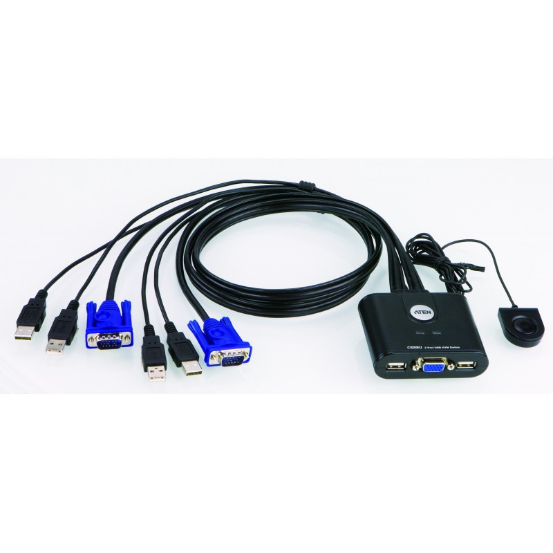 Aten CS22U 2-Port USB Cable KVM Switch